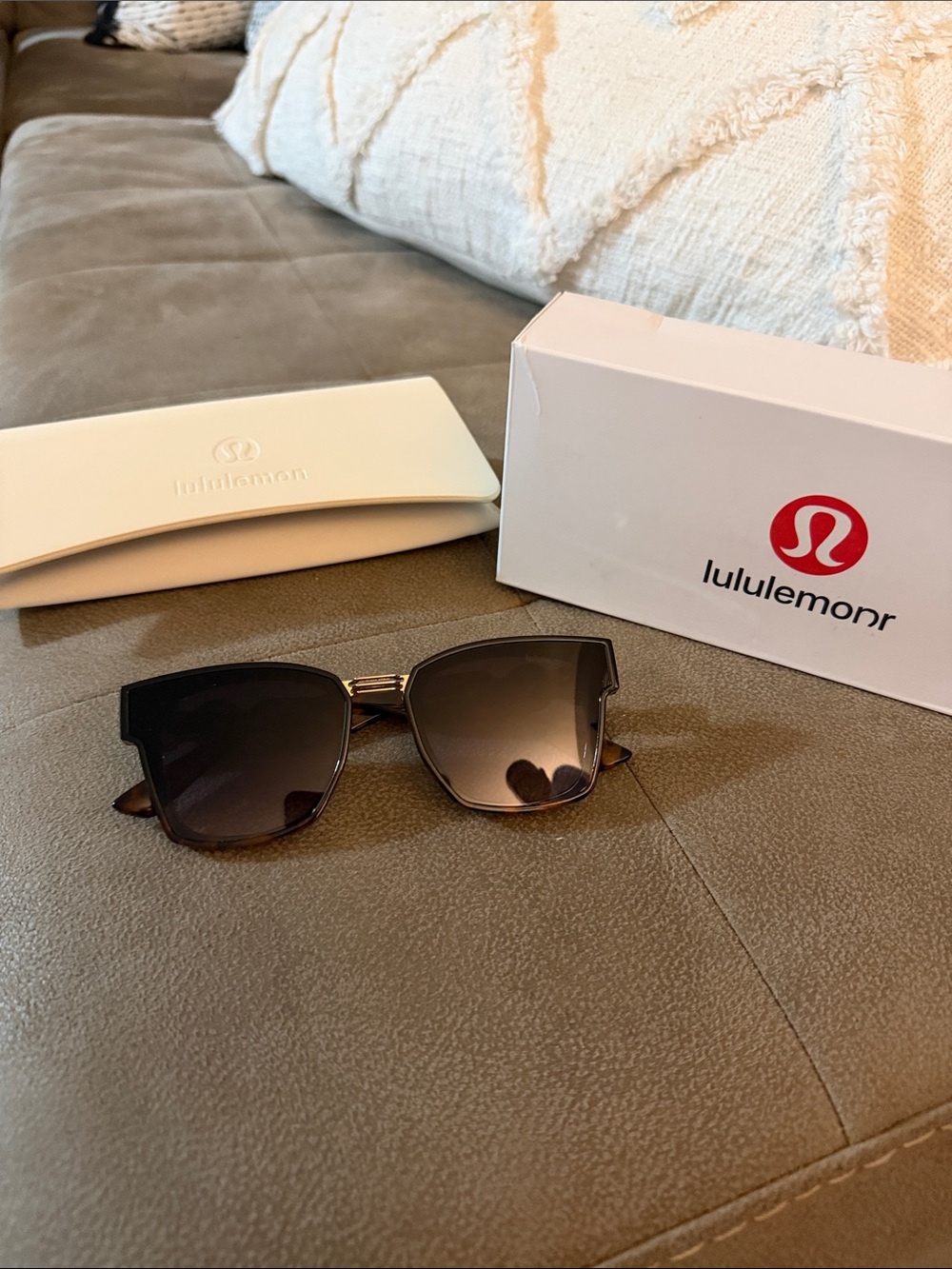 lululemon athletica Black Gradient Square Women's Sunglasses